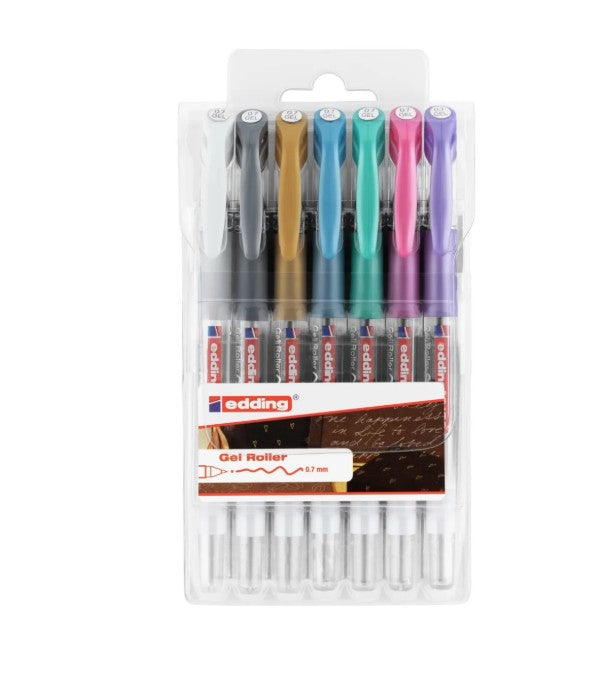 Edding 2185 • Gelroller 0.7mm Assorti 7pcs (4-2185-7)