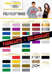 Kleurkaart Poli-Flex Glitter - Starflex - Dimension - Carbon - Design - Luminous
