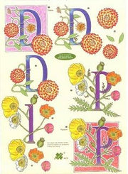3D Knipvel - Klaver Vier - Dahlia en Papaver