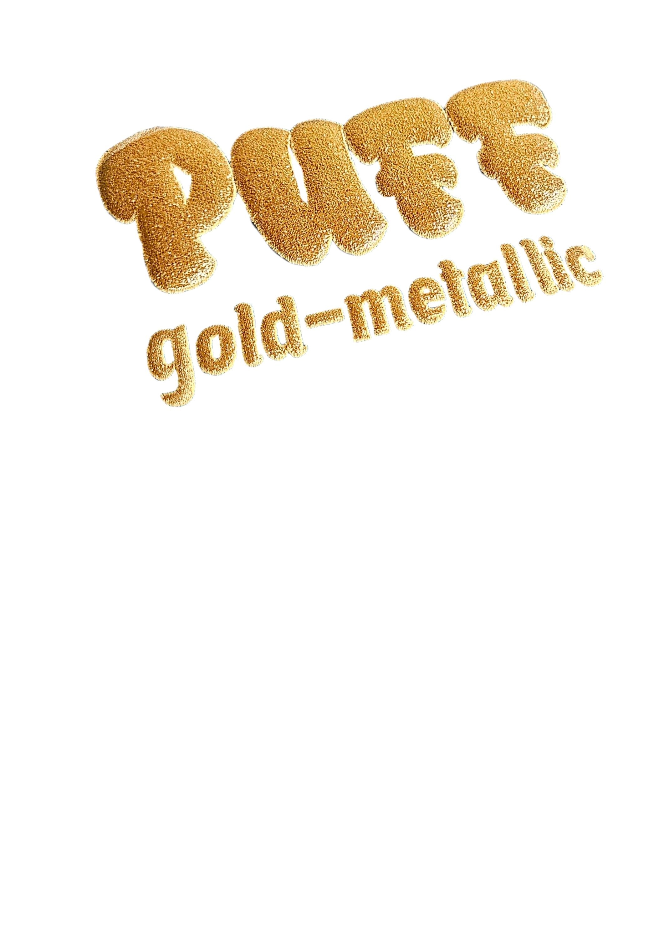 Signmart - Puff  Flexfolie/HTV - Iron-On met Wow-Effect - Gold-Metallic - 20x30cm (PUF015)