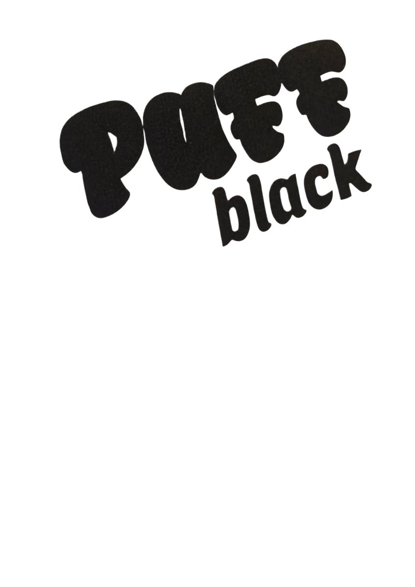 Signmart - Puff  Flexfolie/HTV - Iron-On met Wow-Effect - Zwart - 20x30cm (PUF002)
