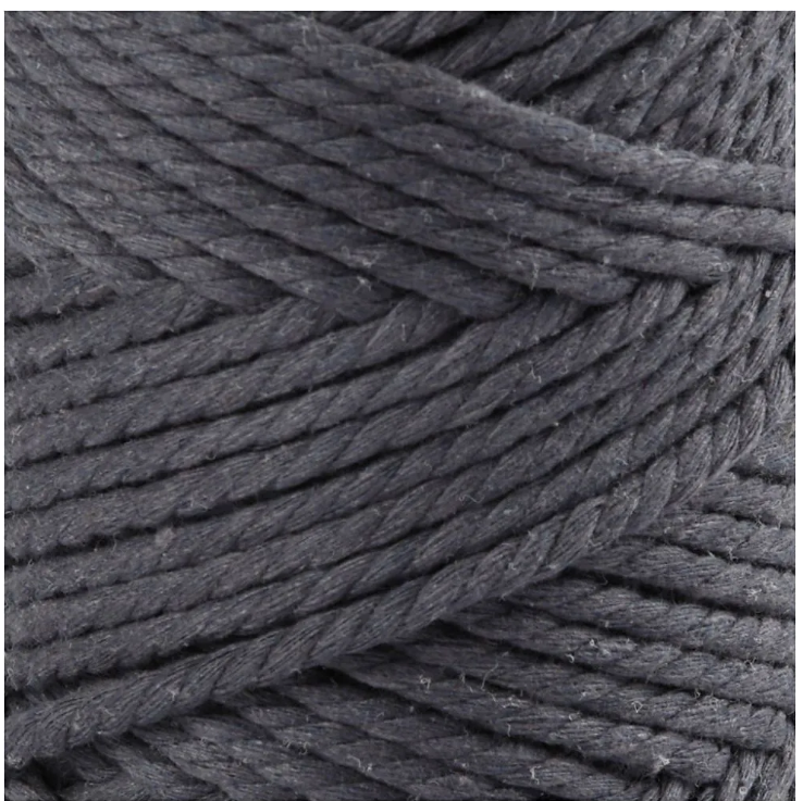 CC Macramékoord 4 mm 55 m Grijs (414754) *