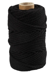 CC Macramékoord 4 mm 55 m Zwart (414755) *