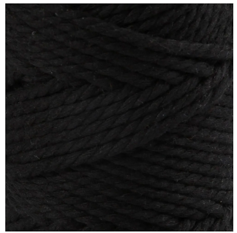 CC Macramékoord 4 mm 55 m Zwart (414755) *