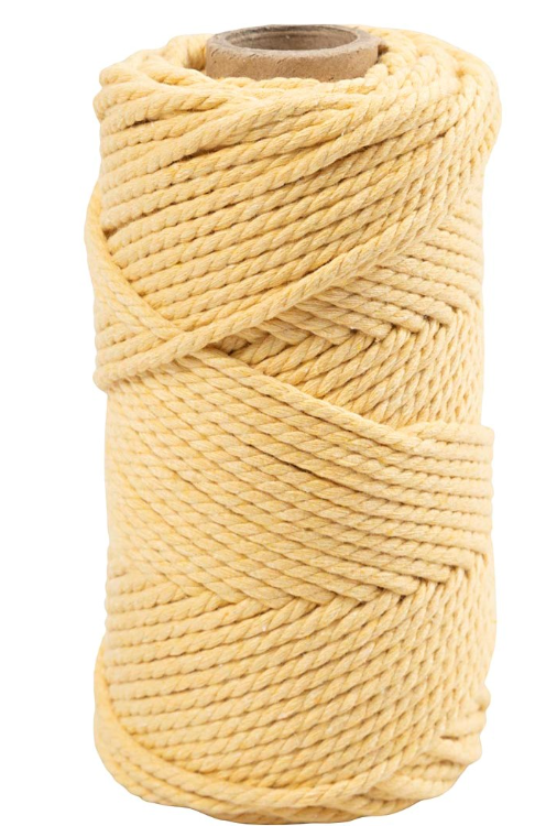 CC Macramé Koord 4 mm 55 m Lichtgeel (414757) *