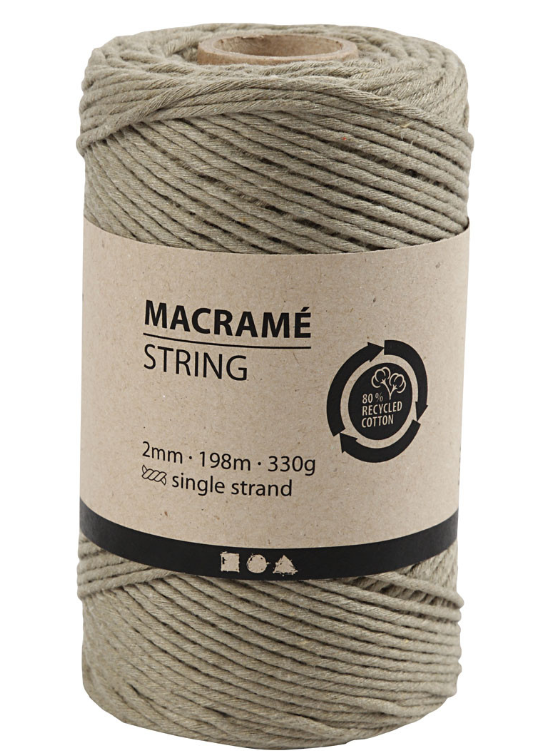 CC Macramékoord 2 mm 198 m Mosgroen (414763) *