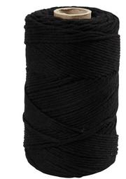 CC Macramékoord 2 mm 198 m Zwart (414765) *