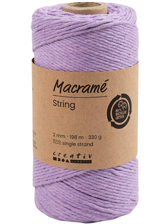 CC Macramé Koord 2 mm 198 m Paars (414768) *