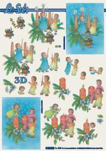 3D Knipvel - Le Suh - Kerstengeltjes -8
