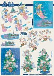 3D Knipvel - Le Suh - Kerst engeltjes -7