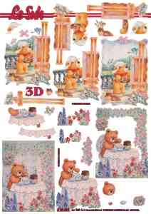 3D Knipvel - Le Suh - Beertje Schilderen/thee -7