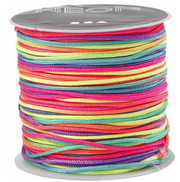 CC Macramé Koord 1 mm Multi Neon 28 m (41723) *