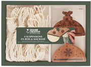 GC Macramé Kerstballen Set - 4 stuks (420278) *