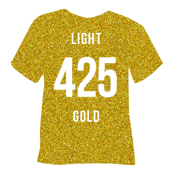 POLI-FLEX - PEARL GLITTER - Flexfolie - Light-Gold - 30 x 50 cm (425)