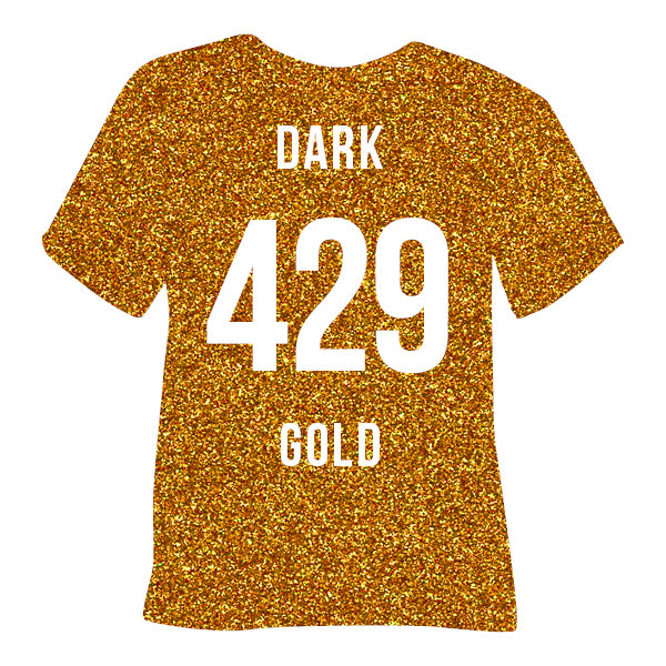 POLI-FLEX - PEARL GLITTER - Flexfolie - Dark-Gold - 30 x 50 cm (429)