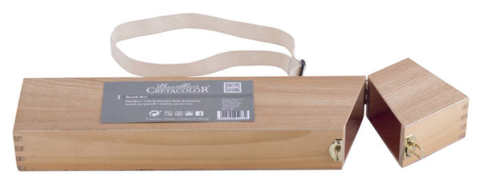 Cretacolor Houten Penselenbox 40x5x9 cm (430 37)