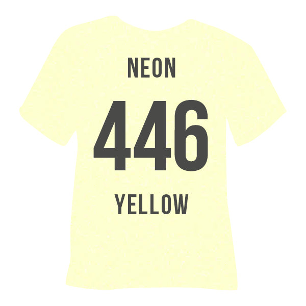 POLI-FLEX - PEARL GLITTER - Flexfolie - Neon-Yellow - 30 x 50 cm (446)