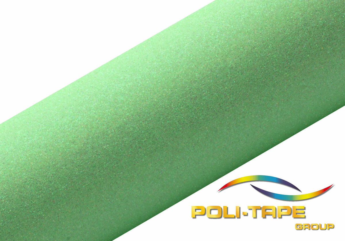 POLI-FLEX PEARL GLITTER Flexfolie DIN A4 Neon Green (447)