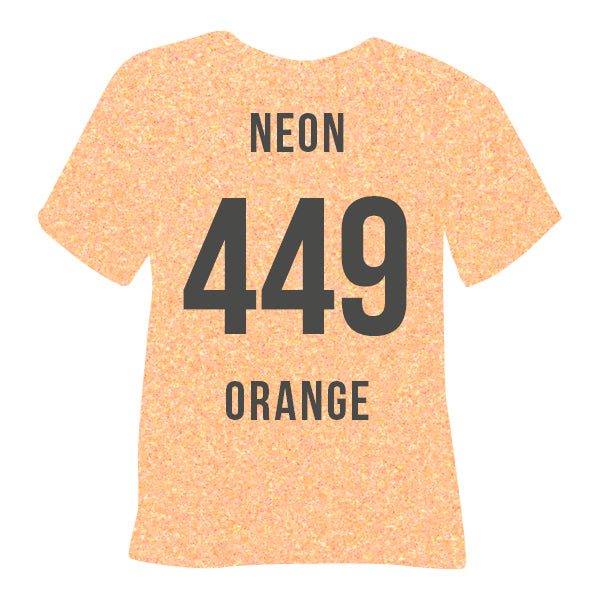 POLI-FLEX PEARL GLITTER Flexfolie DIN A4 Neon Orange (449)