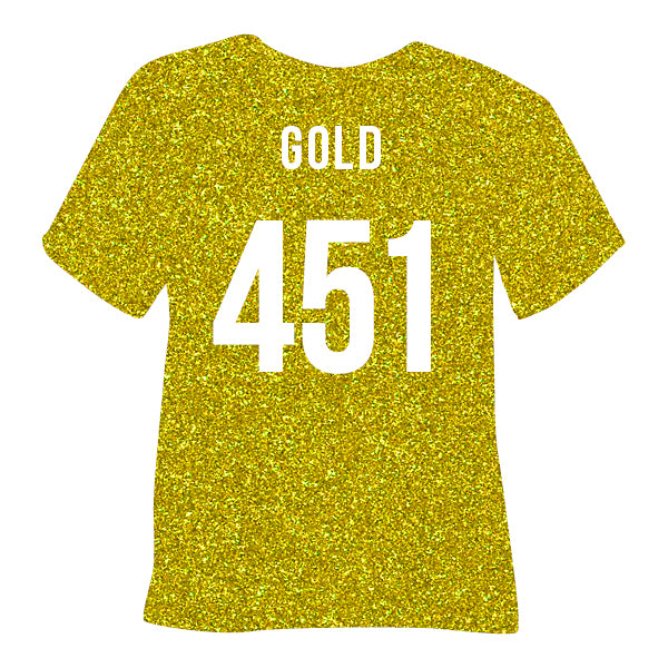 POLI-FLEX - PEARL GLITTER - Flexfolie - A4 - Gold (451)
