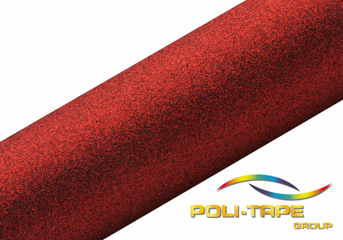 POLI-FLEX PEARL GLITTER Flexfolie DIN A4 Red (456)