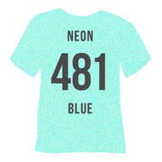 POLI-FLEX PEARL GLITTER Flexfolie DIN A4 Neon-Blue (481)