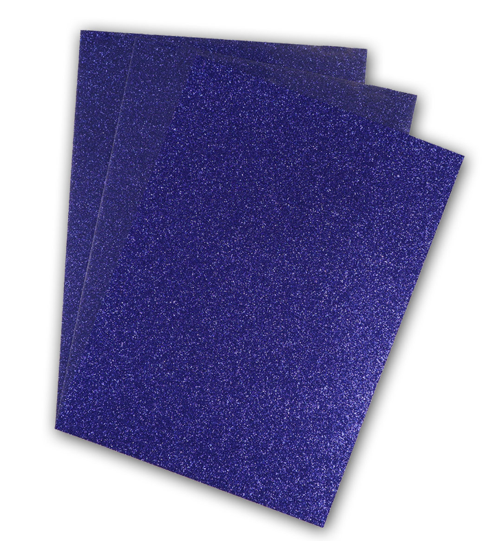 POLI-FLEX - PEARL GLITTER - Flexfolie - A4 - Royal-Blue (489)