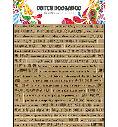 Dutch Doobadoo Dutch Sticker Art A5 Text English (491.200.018)