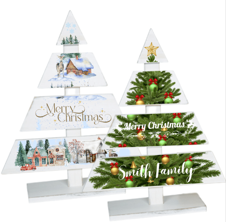 Houten PlanX Kerstboom - 46x13,5x15,5cm (500580)