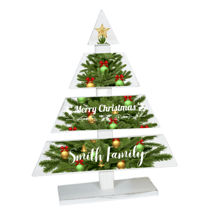 Houten PlanX Kerstboom - 46x13,5x15,5cm (500580)