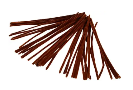 CC Chenilledraad 6 mm Bruin 50 stuks (51614)