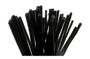 CC Chenilledraad 6 mm Zwart 50 stuks (51618)