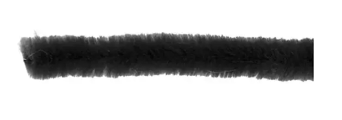 CC Chenilledraad 6 mm Zwart 50 stuks (51618)