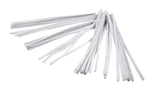CC Chenilledraad 6 mm Wit 50 stuks (51619)