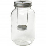 Glazen Lantaarn,  d: 10 cm, h: 18 cm, 1stuk (558420)