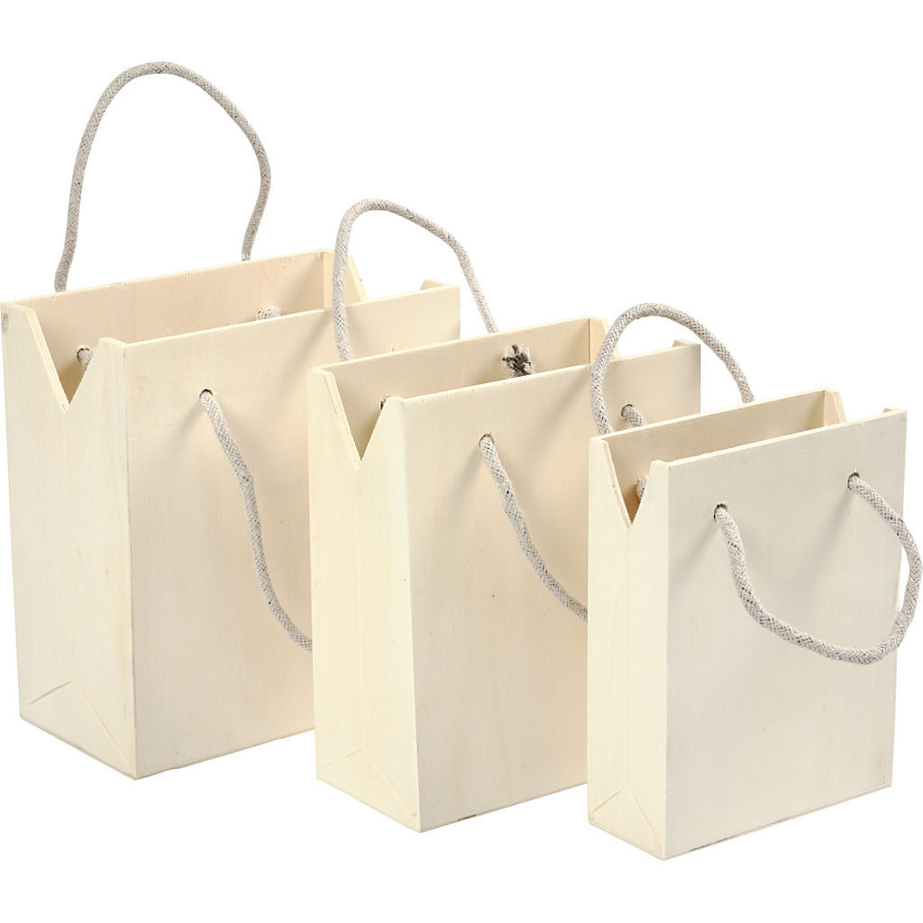 Tas met hengsel, triplex, 3stuks (577420)