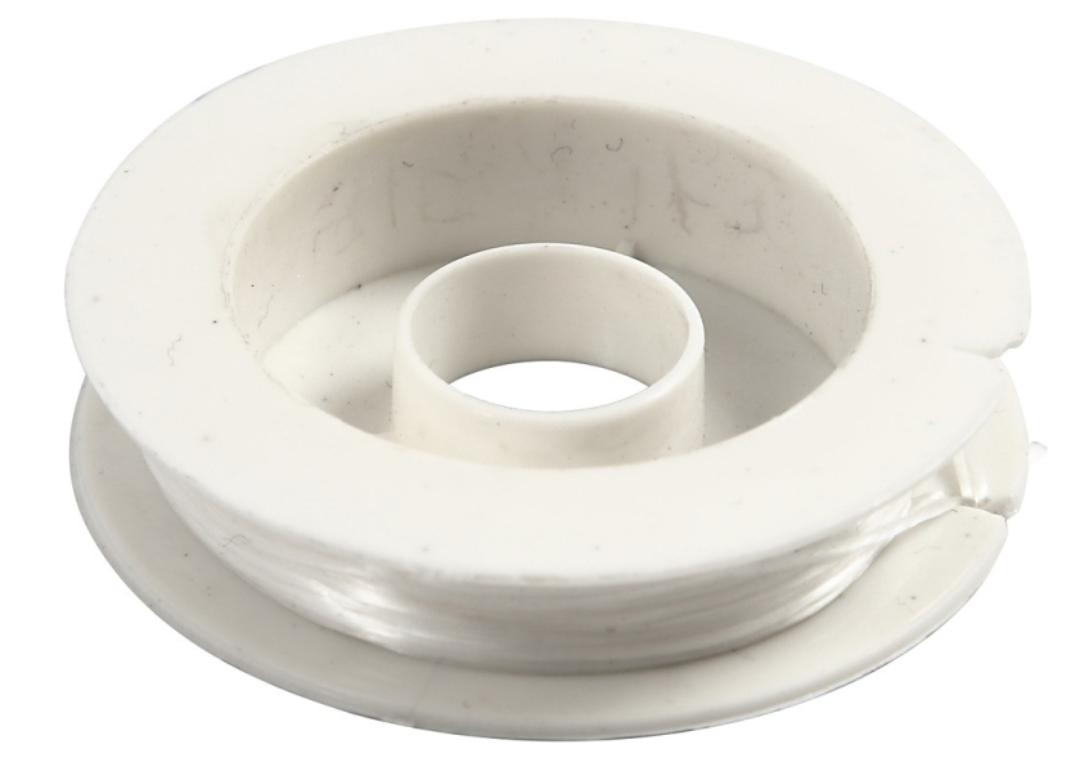 CC Elastisch Draad Plat 1 mm Transparant 10 m (615340)