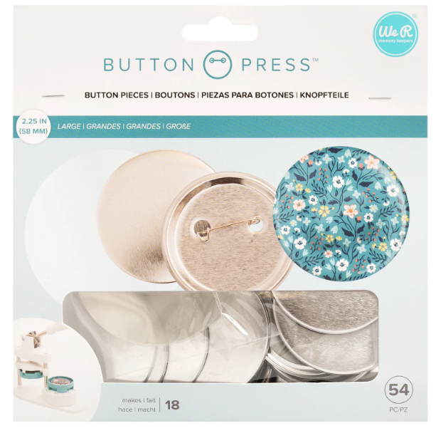 We R Makers • Button press Refill pack Large Badges Ø58mm (661098)
