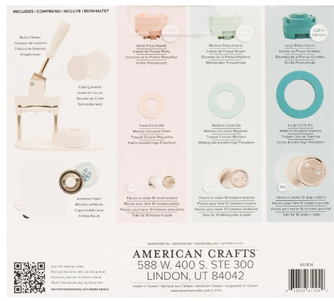 We R Makers • Button Press Bundle All-In-One Kit (661104)