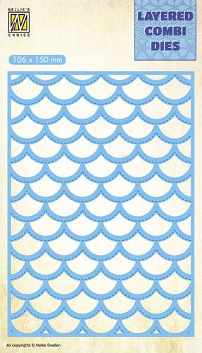 Nellie‘s Choice Layered Combi Die golf laag B 106x150mm (LCDW002) (AFGEPRIJSD)