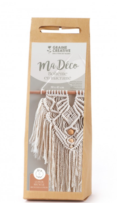 GC Macramé Set Wandhanger Bohemian Ecru 30x45 cm (791061) *