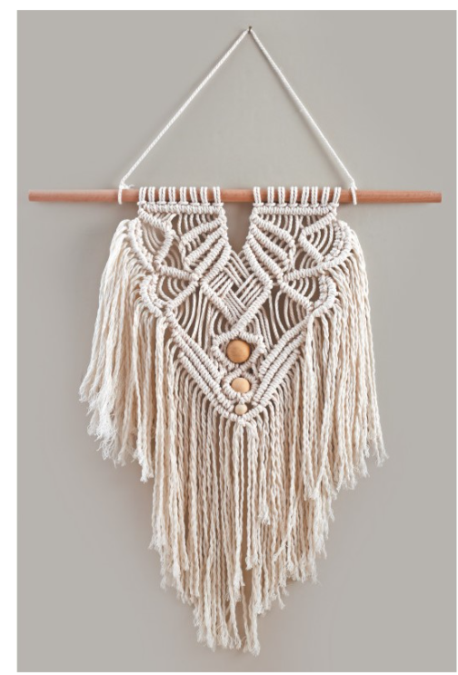 GC Macramé Set Wandhanger Bohemian Ecru 30x45 cm (791061) *