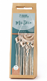 GC Macramé Set Wandhanger Schelpen Ecru 22x55 cm (791062) *
