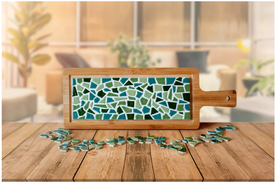 LC DIY Pakket Mozaïek Borrelplank - Groen (80000)