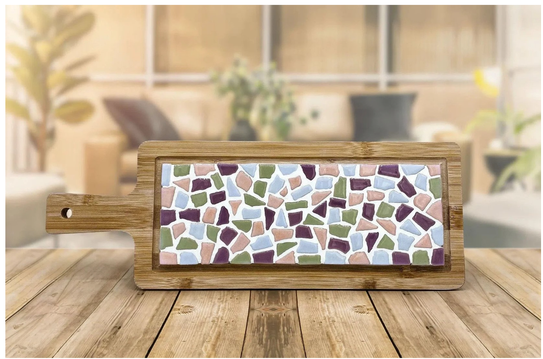 LC DIY Pakket Mozaïek Borrelplank - Pastel (80032) *