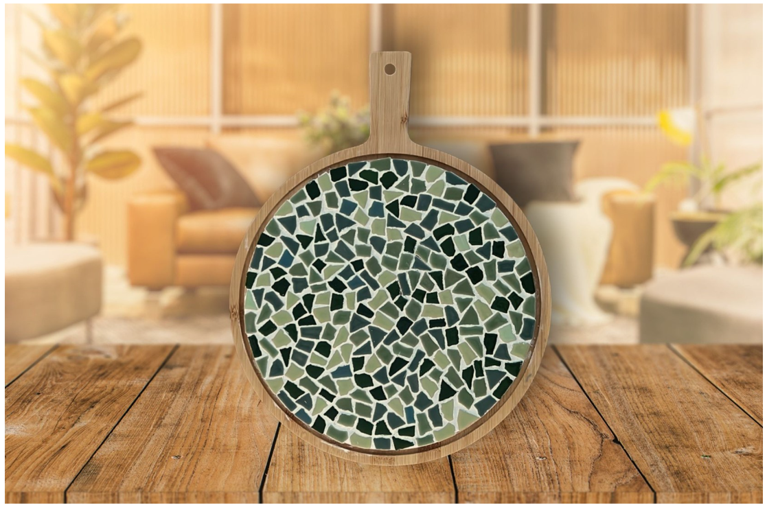 LC DIY Ronde Borrelplank - Groen (80068) *