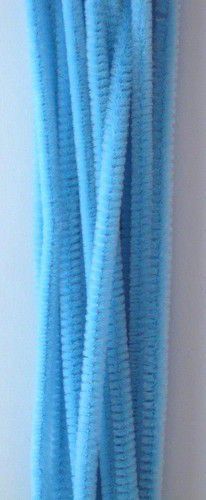 Chenille aqua 6mm x 30cm 20st (12271-7109)