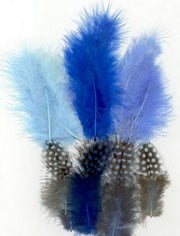 Marabou&Guinea veren mix blauw 18 ST (12229-2902)
