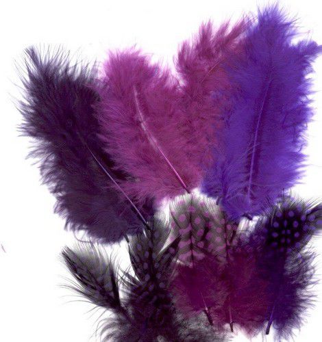 Marabou&Guinea veren mix paars 18 ST (12229-2904)