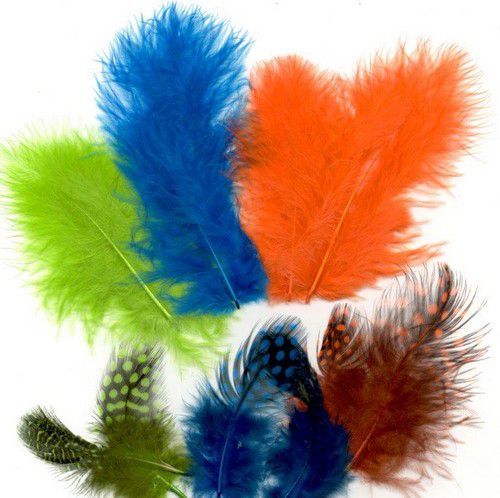 Marabou&Guinea veren mix neon 18 ST (12229-2906)